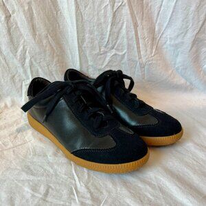 Jeffrey Campbell Vegan Black Leather & Suede Sneakers NWOB * Size 7.5